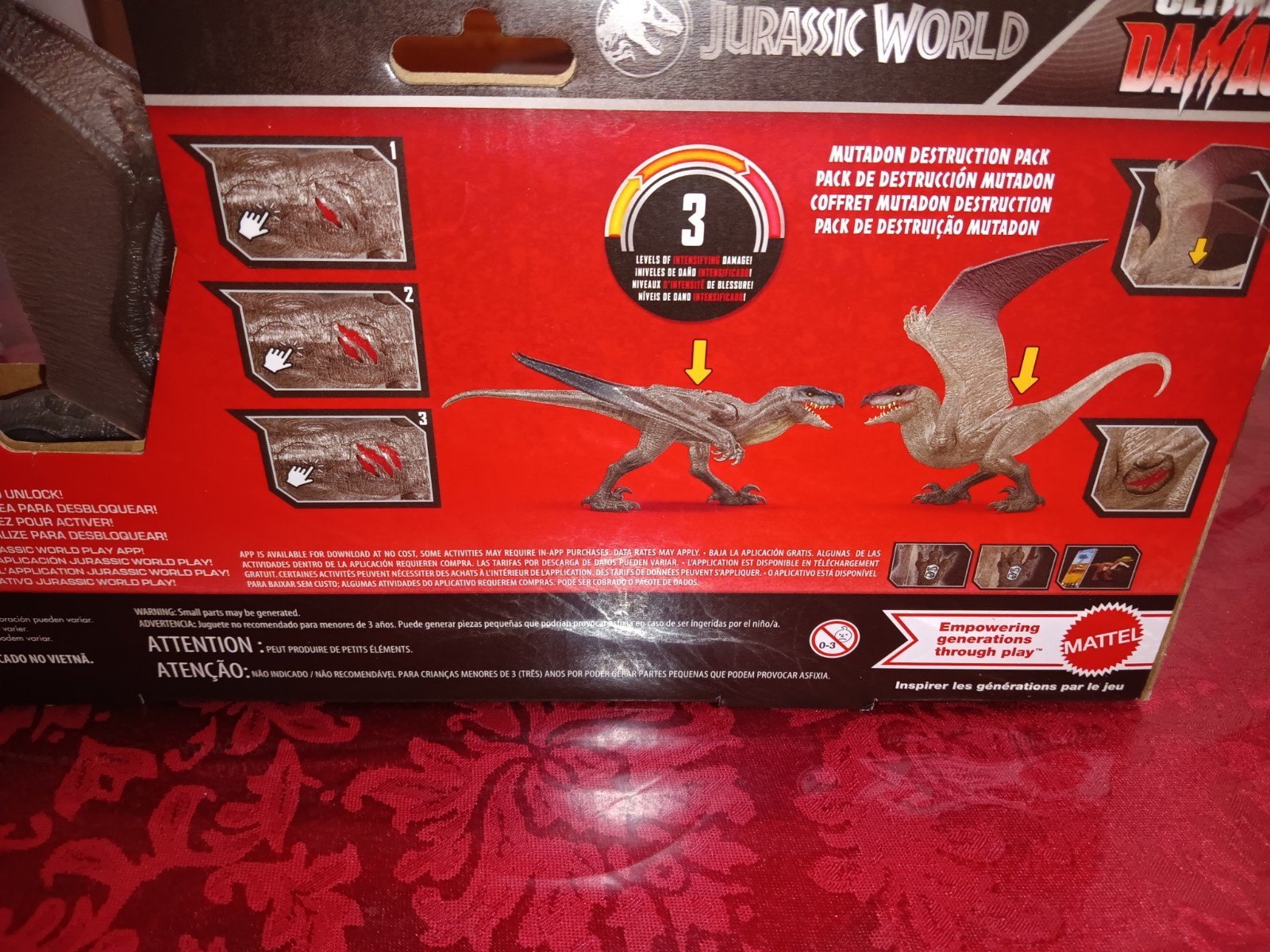 Jurassic World Mutadon Ultimate Damage Destruction Pack NIB