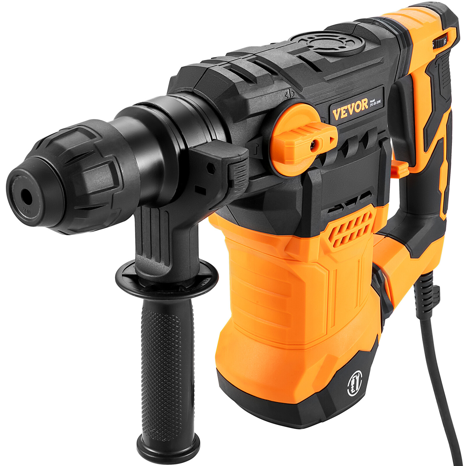 VEVOR Electric Rotary Hammer Drill 1500W SDS Plus 1-1/4" Chipping Hammer Drill