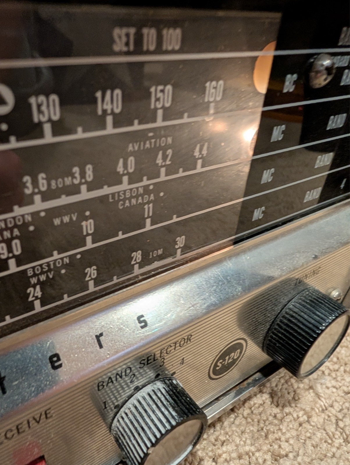 Hallicrafters S-120 Shortwave Radio AM/SW