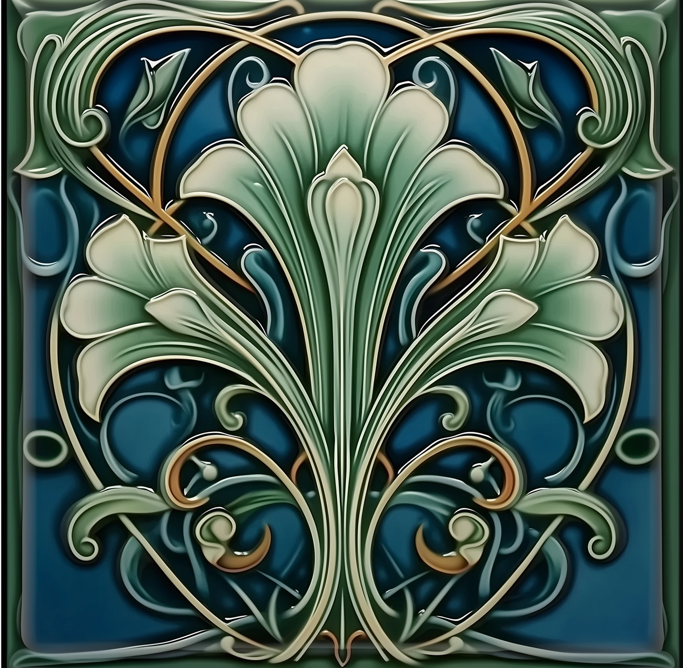 Art Nouveau Vine-stained glass design Light Switch Plate outlet cover home decor