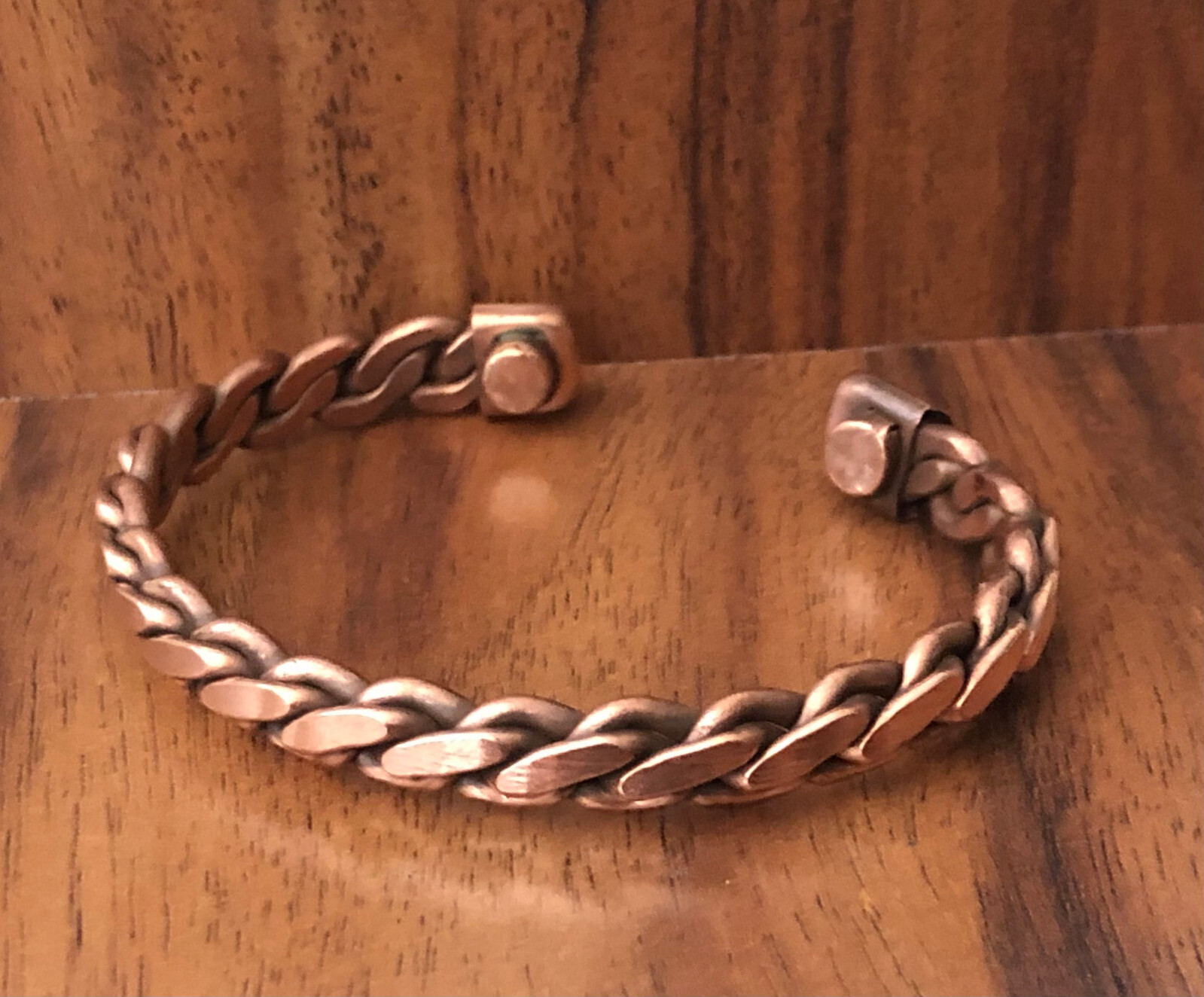 Heavy Twist Pure Copper Magnetic Bracelet Arthritis Pain Therapy Cuff Bangle