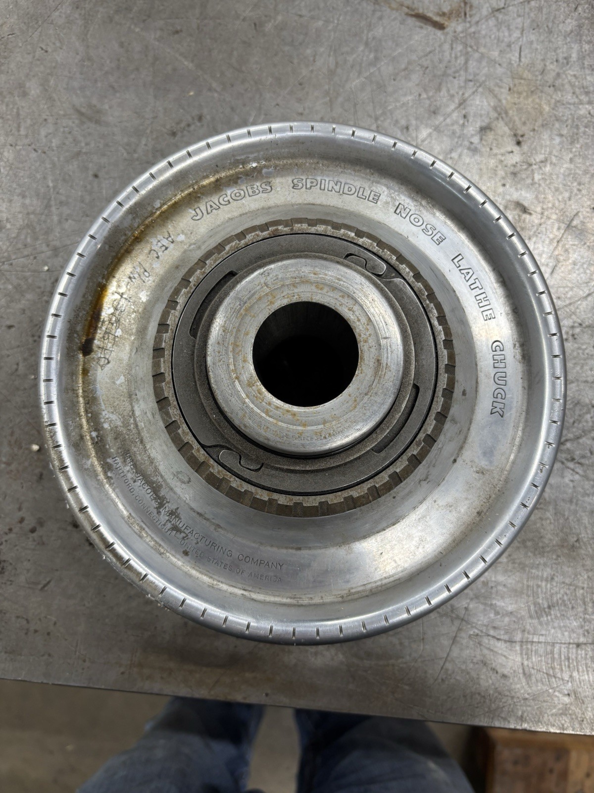 Jacobs Rubber Spindle Nose Lathe Flex Collet Chuck L00 Mount 91-T00 NO COLLETS