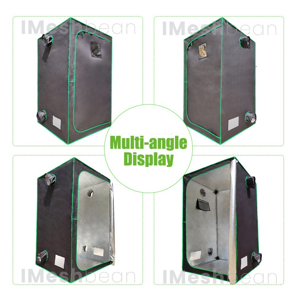 48"x48"x80" Complete Grow Tent Kit w/LED Full Spectrum Grow Light+Air Filter Kit