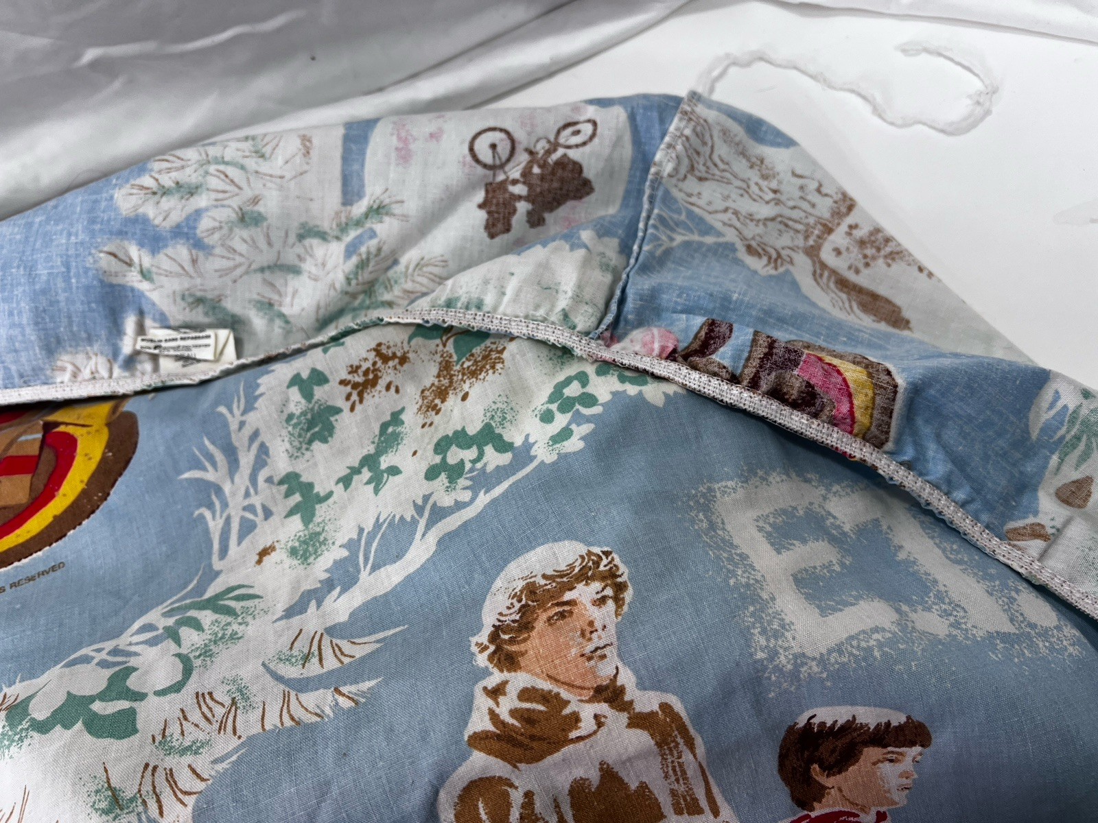 Vintage 1982 E.T. The Extra-Terrestrial Movie Twin sheet set Flat Fitted Movie