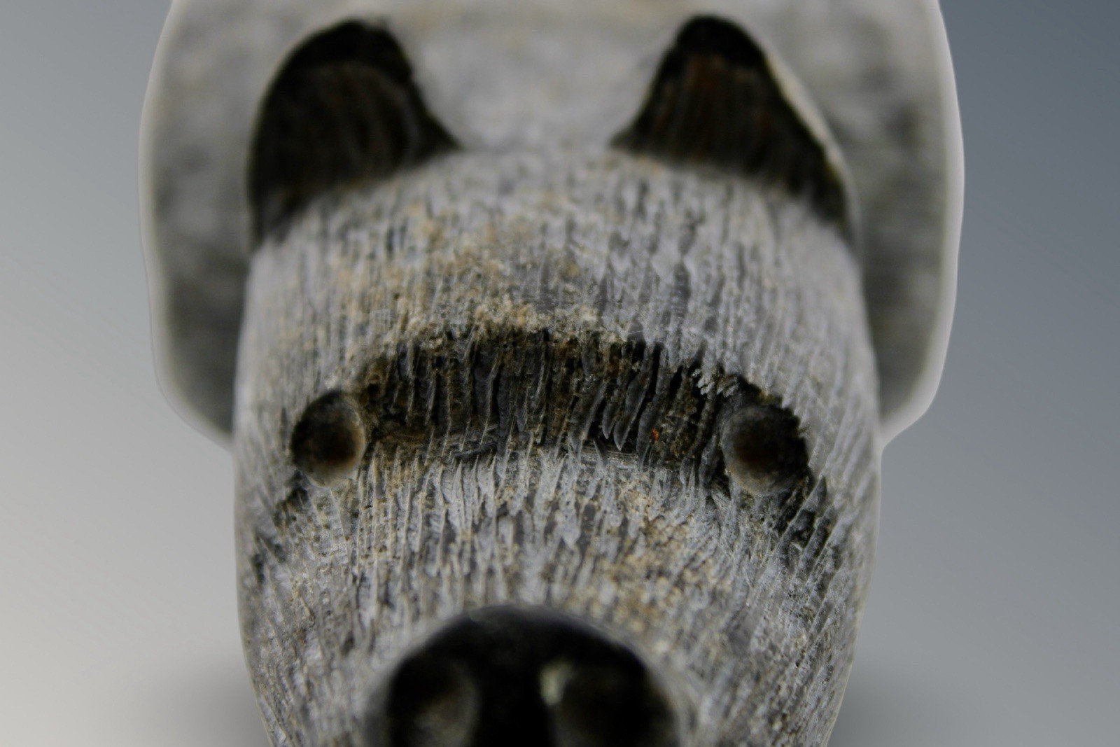 Cherokee Council Bear Effigy Pipe Late 19th Century NC High Rock 13” Long