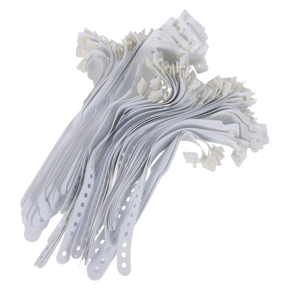 100 Pcs Disposable Medical Identification Wristbands PVC Hospital Patient
