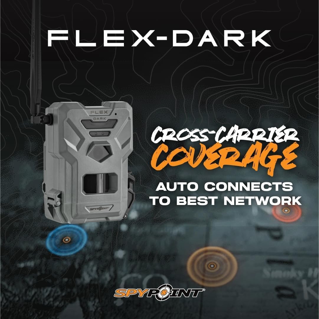 SPYPOINT Flex-Dark Cellular Trail Camera Twin Pack | 40MP No-Glow