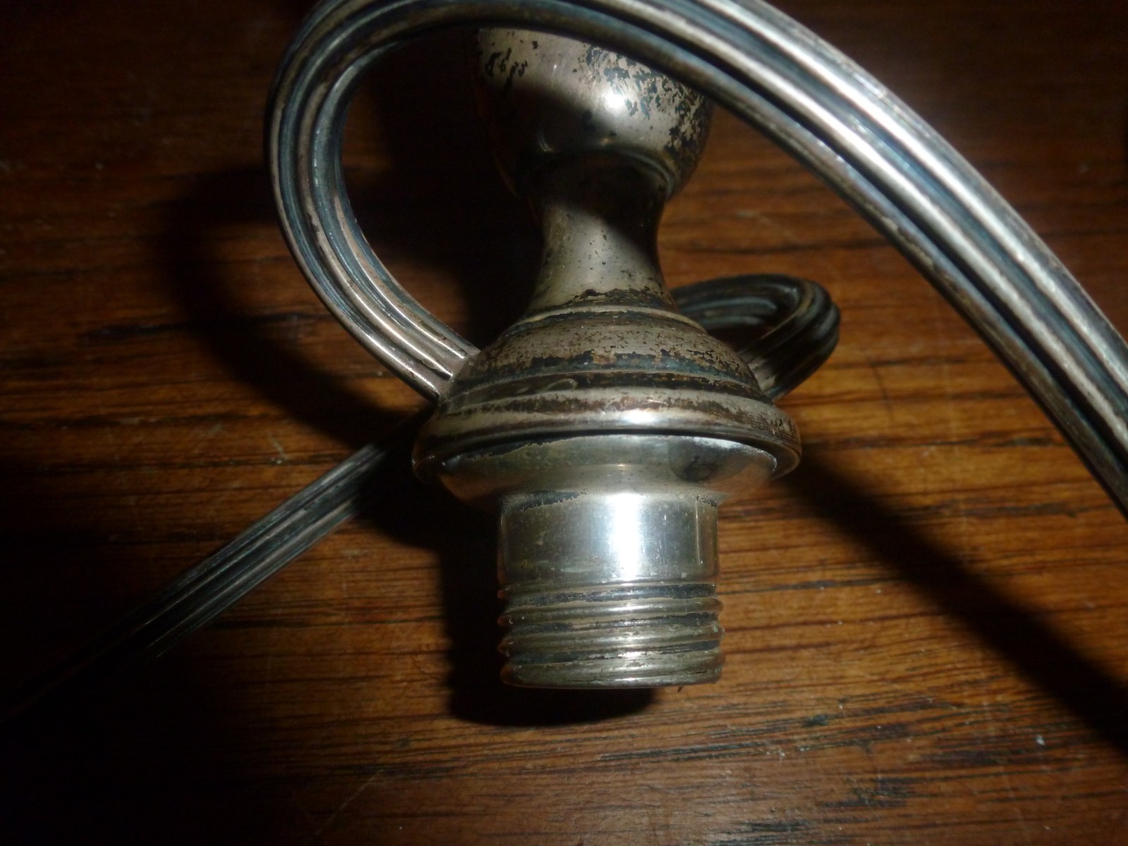 Antique Vintage Gorham Sterling Candelabra Arm Top Only Parts Damaged