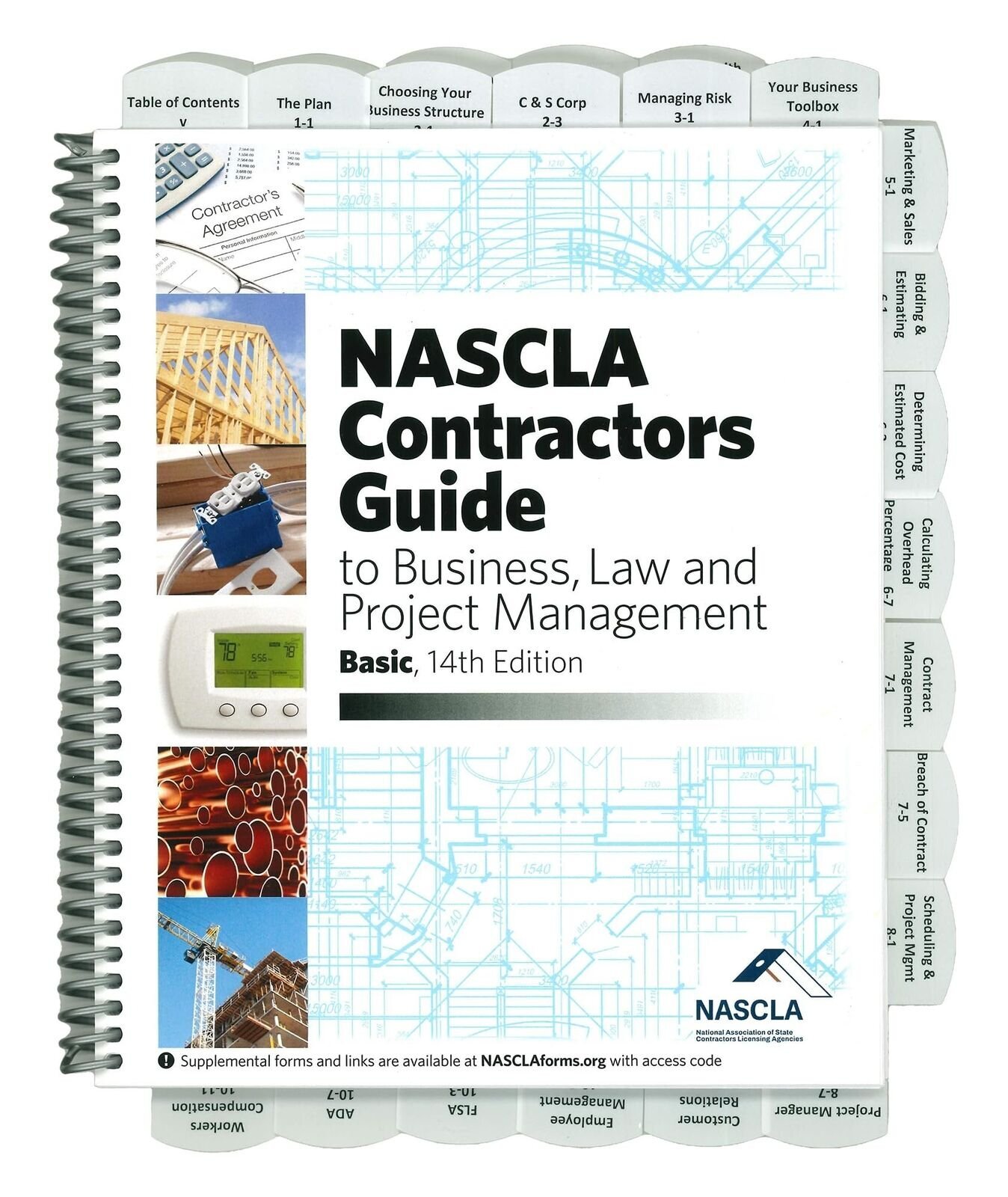 Highlighted and Tabbed - Basic 14th Edition NASCLA Contractors Guide to...