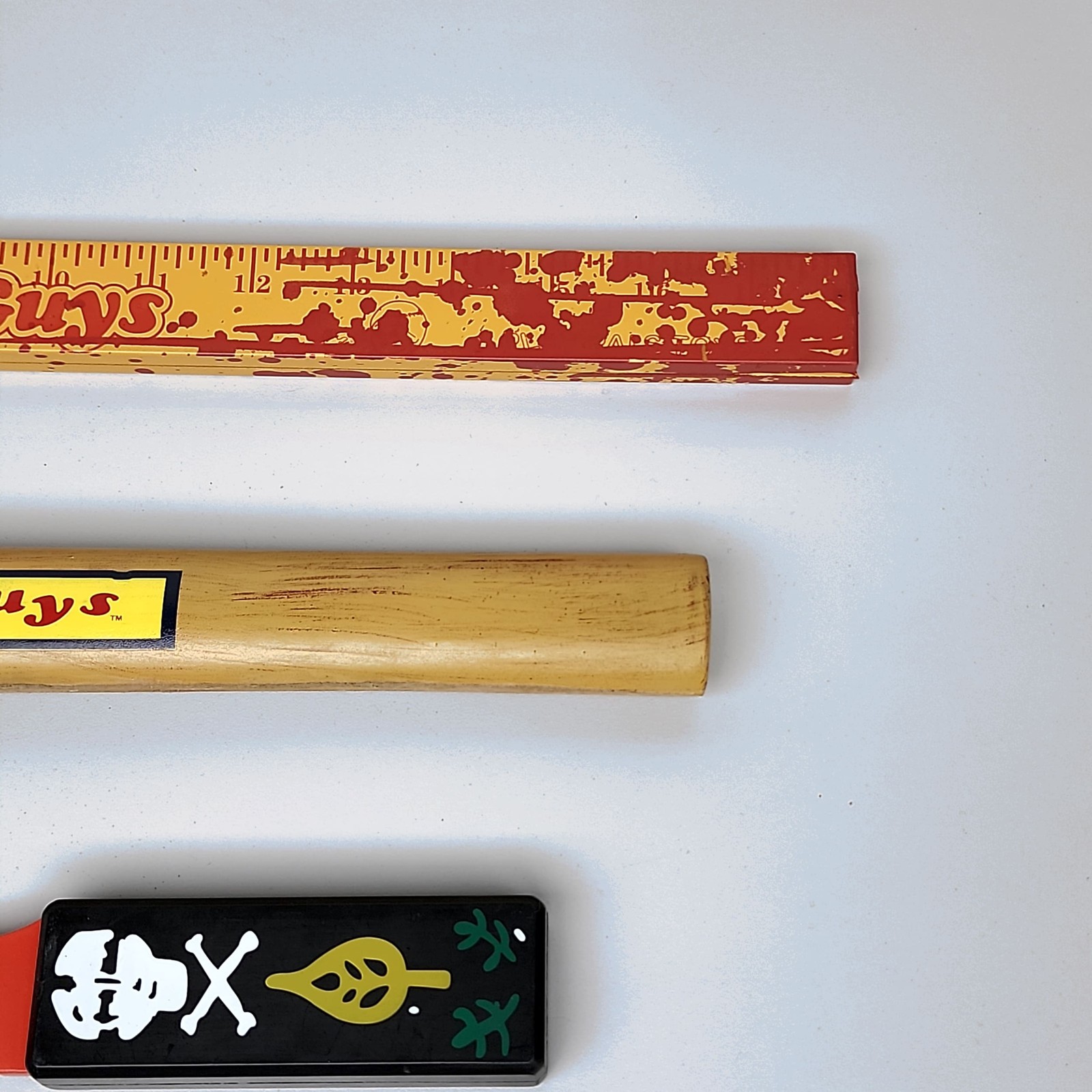 Chucky Good Guy Doll Prop Lot 5pc Child's Play Voodoo Knife+Axe+Hammer+Ruler