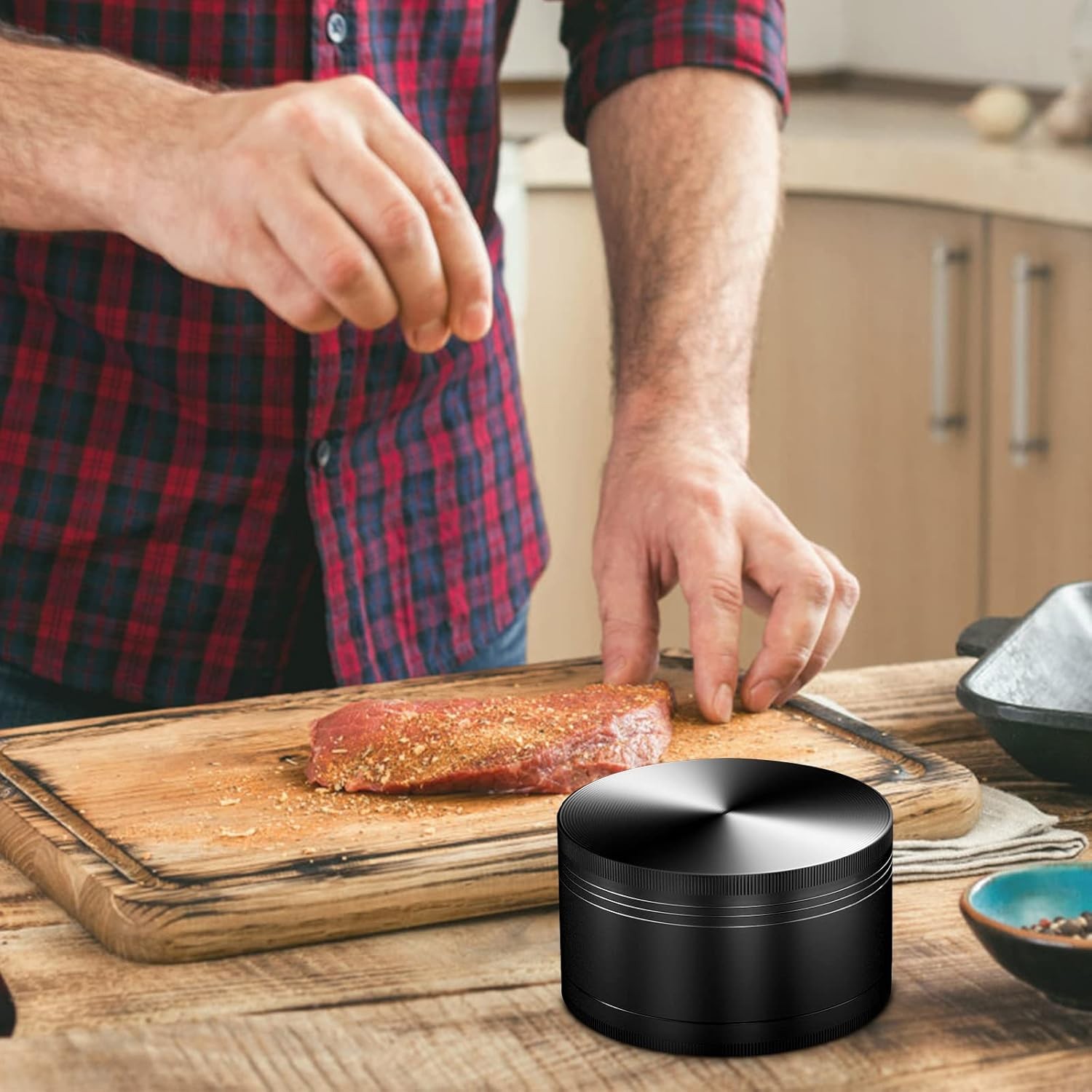 Tobacco Herb Grinder 3 inch 4 Layer Spice Herbal Metal Smoke Crusher Scraper