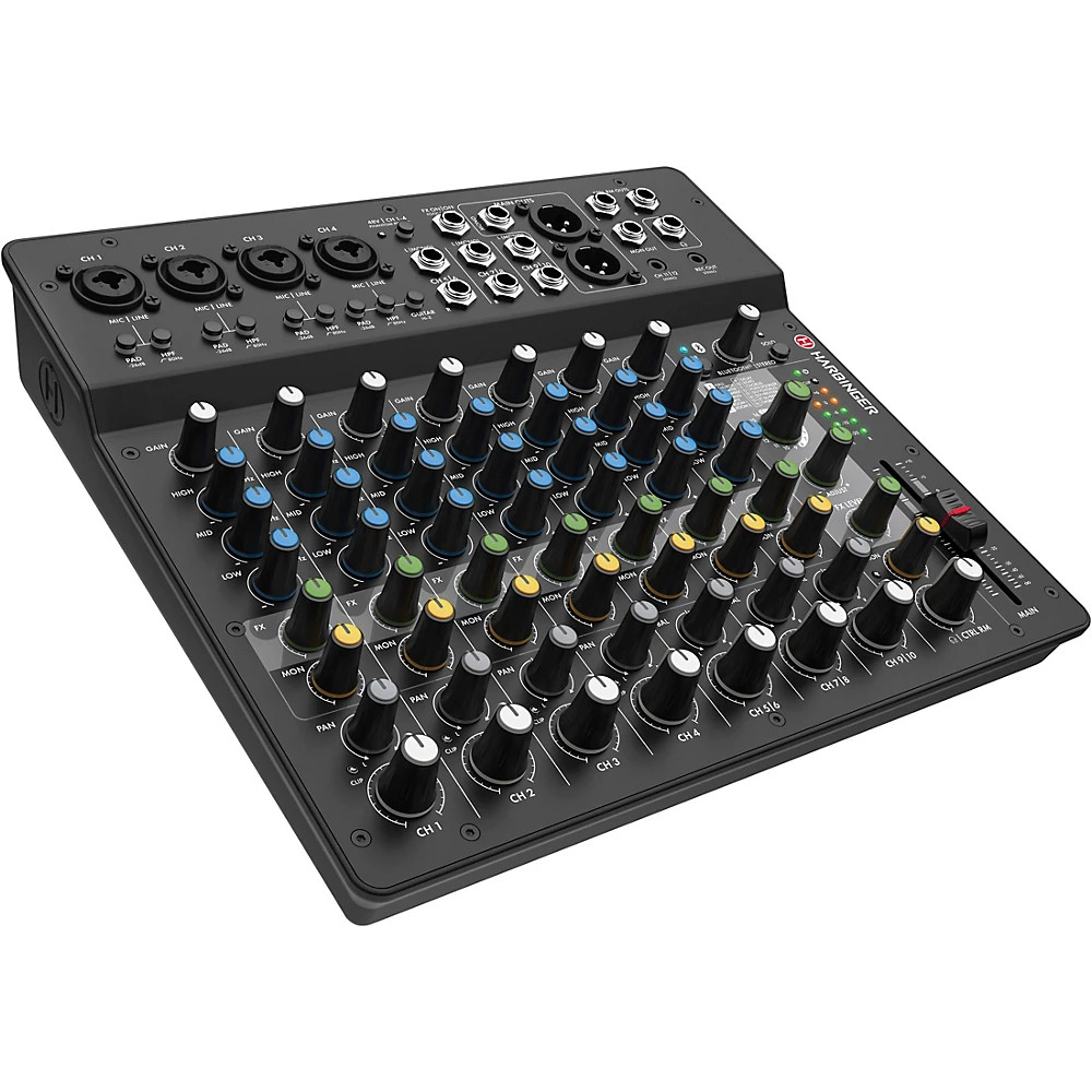 Harbinger LV12 12-Channel Analog Mixer with Bluetooth & FX