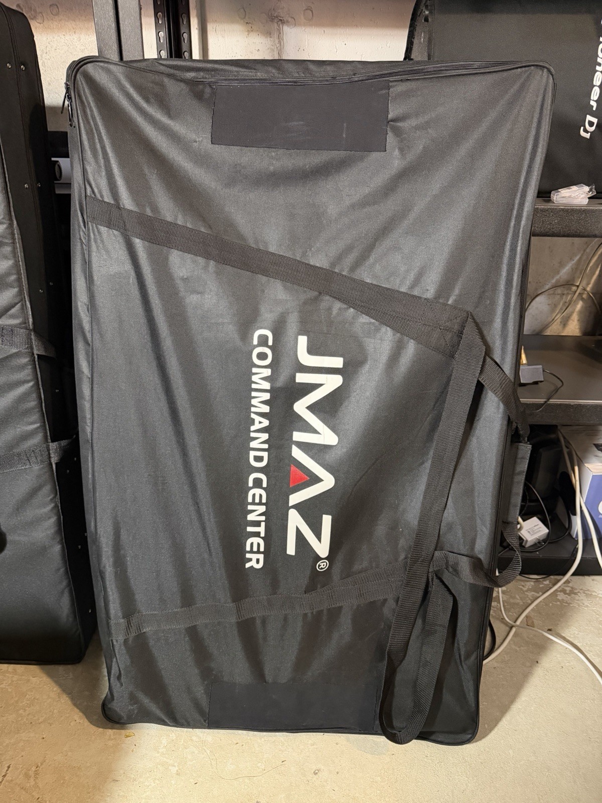 JMAZ JZ5010 Command Booth Event DJ Facade White & Black Scrims Built In Table