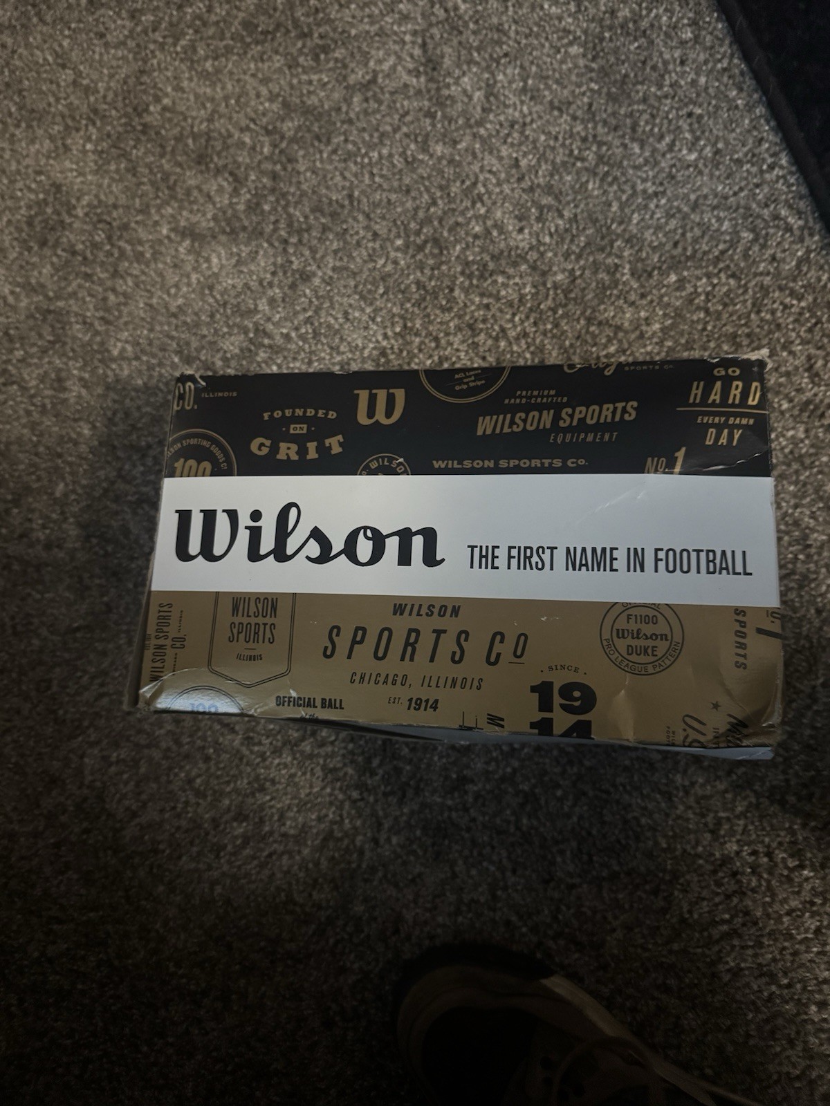 Wilson NFL Super Bowl XLVIII Champions Seattle Seahawks Duke Leather Football