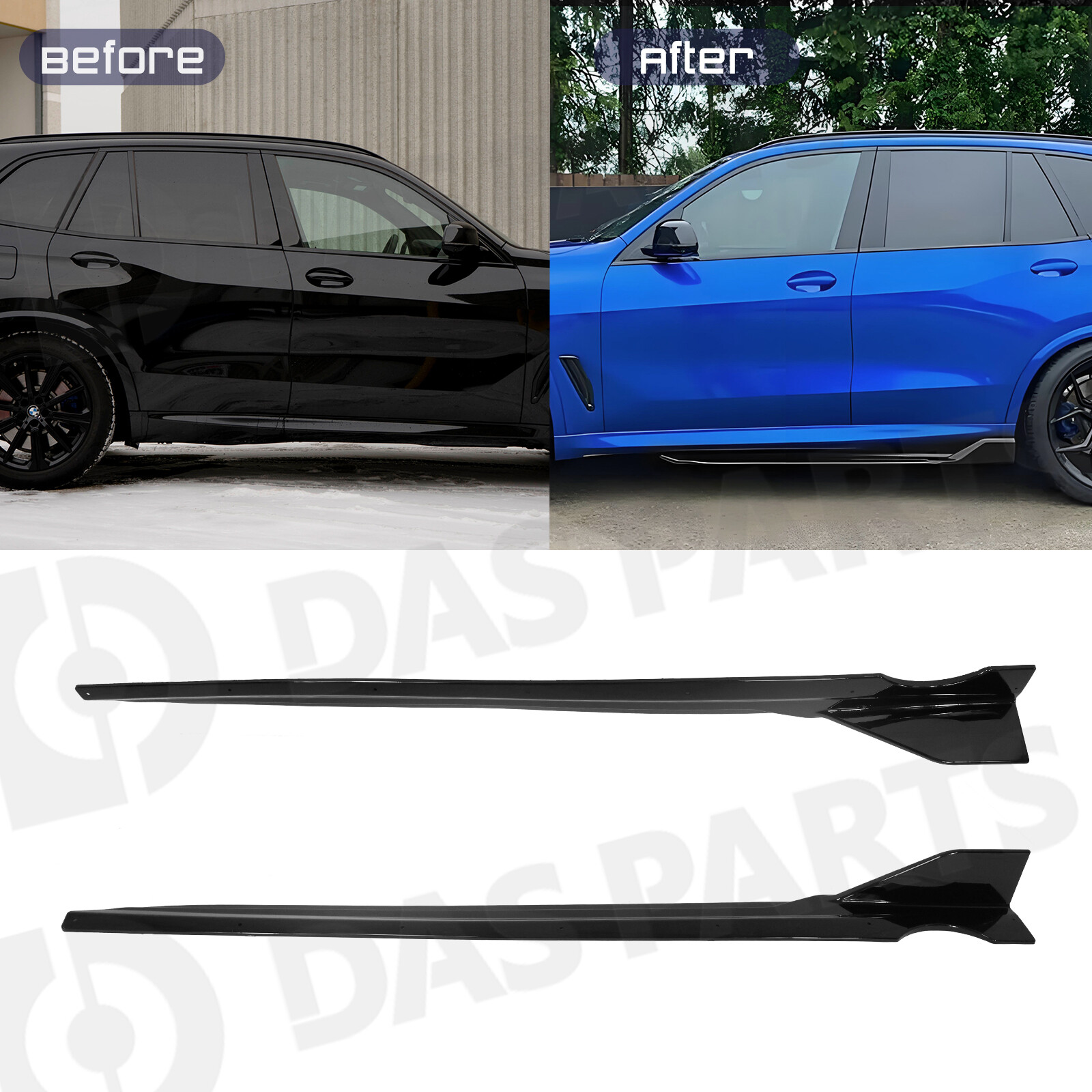 Body Kit For BMW X5 G05 2019-2022 Front Lip Rear Diffuser Spoiler Side Skirts