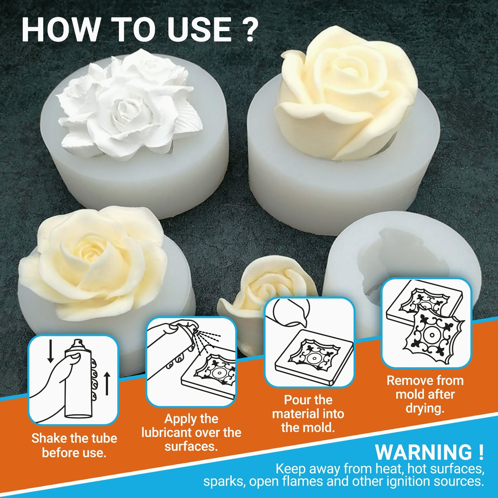 Adhesive Guru Silicone Mold Release Spray for Epoxy Resin (2 x 13.5 fl oz)