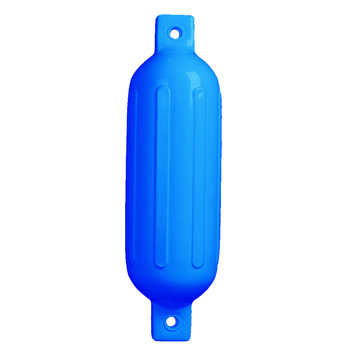 4 Ribbed Boat Fender 8.5" X 27" Blue Vinyl Marine Bumper Inflatable Dock Shield