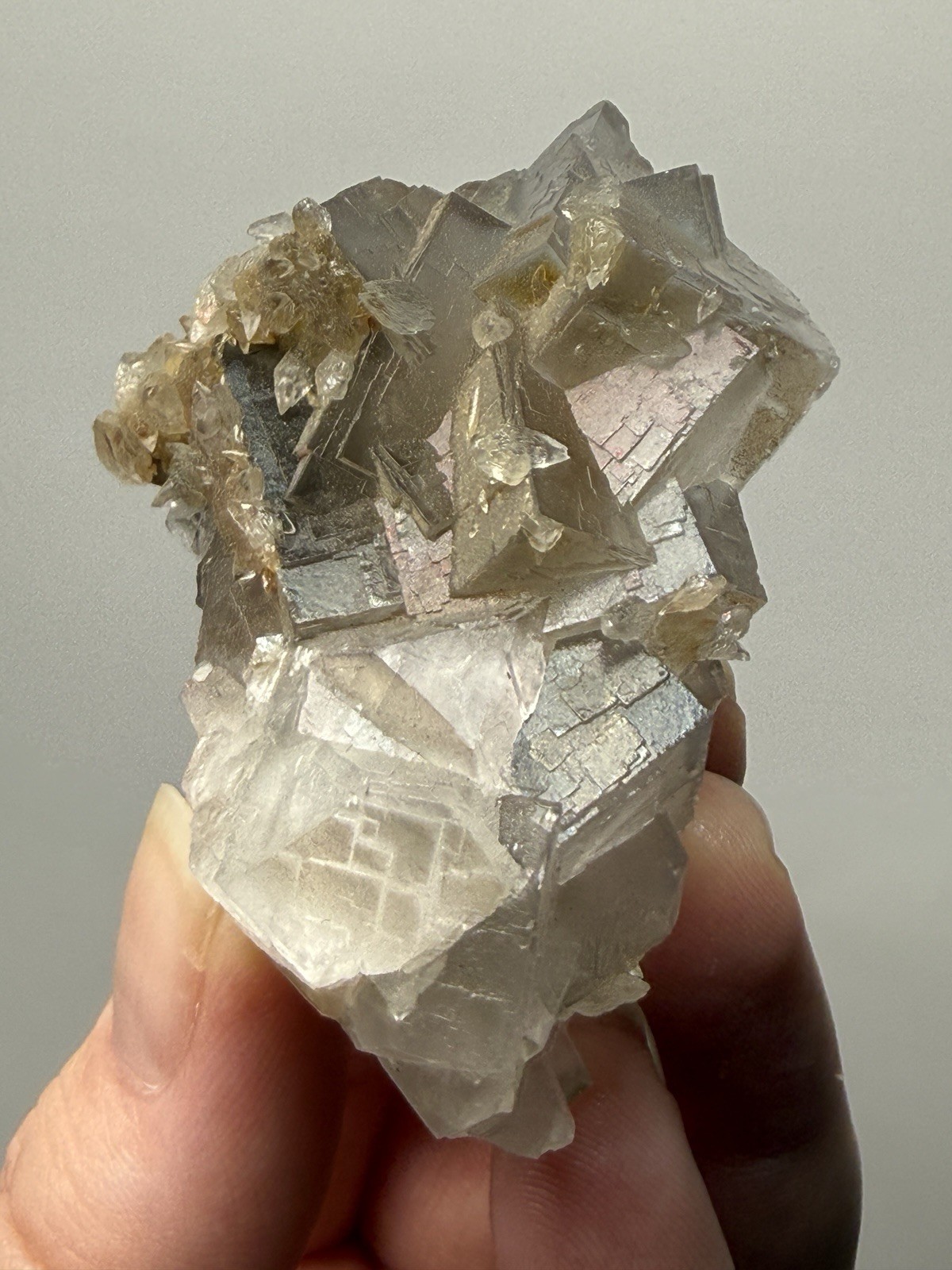 Isometric Fluorite & Scalenohedral Calcite Specimen | Pakistan