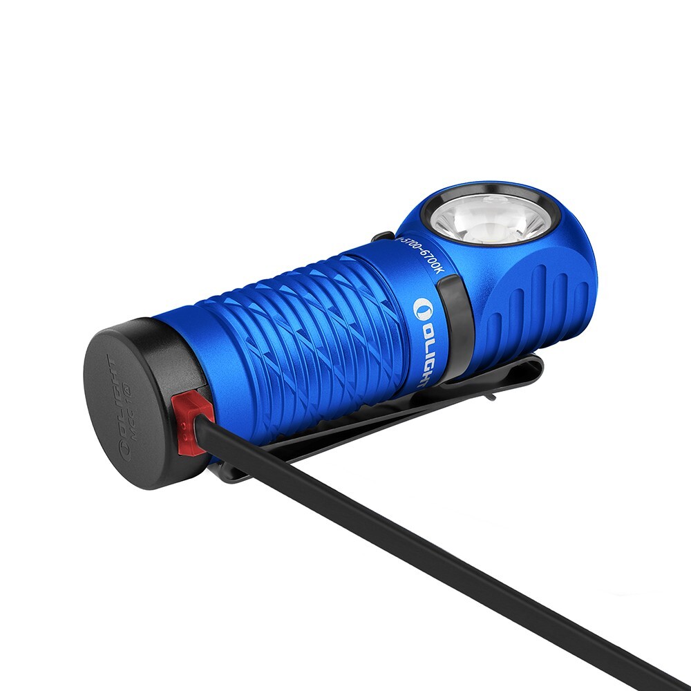 Olight Perun 2 Mini Blue LED Rechargeable Headlamp, 1100 Lumens, Cool White