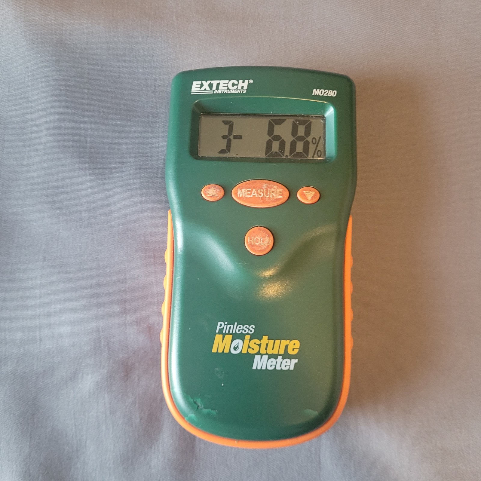 Extech MO280 Pinless Moisture Meter Tested Working w/ Pouch Detection Tool