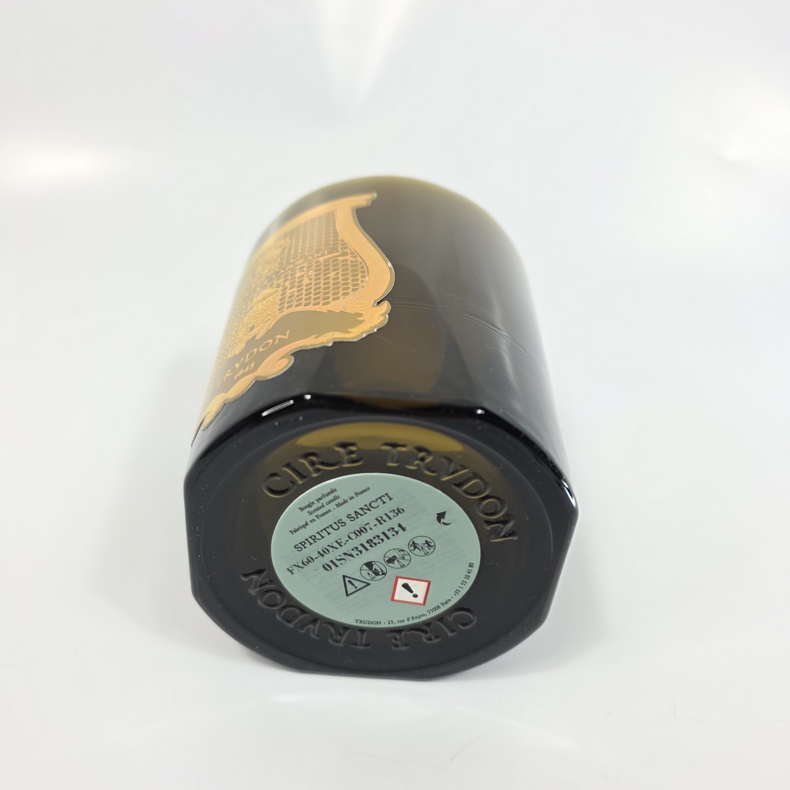 Cire Trudon Empty Candle Jar Black Gold 270g Glass Vessel