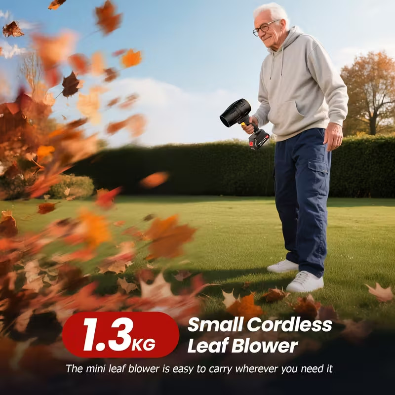 Electric Cordless Leaf Blower Handheld Portable Dust Cleaning Tool Lightweight