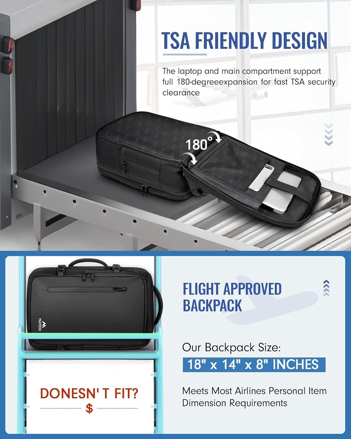 Vacuum Seal Backpack Travel, Waterproof Carry on Backpack with Vacuum Compres...