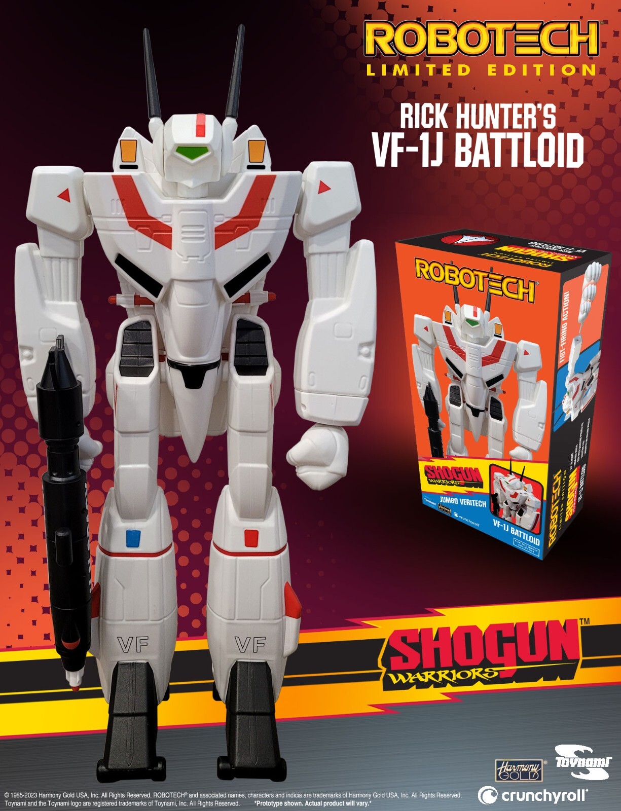 Shogun Warriors Robotech VF-1J Rick Hunter Jumbo - NEW