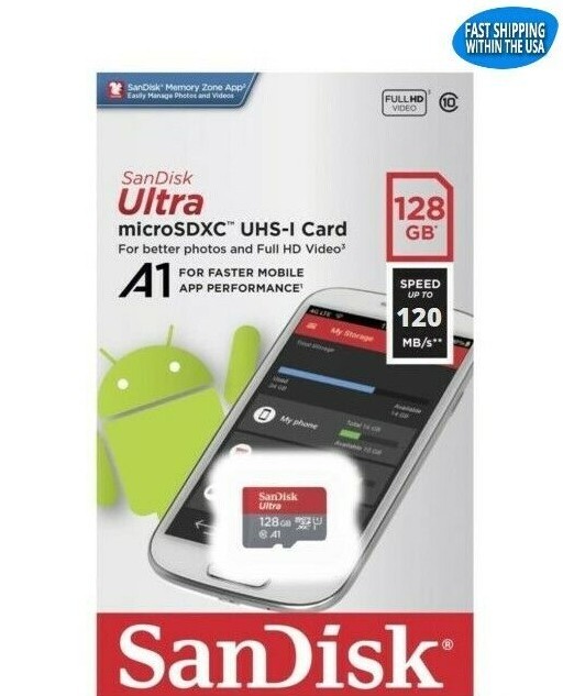 Sandisk Micro SD Card Ultra Memory Card with MicroSD to SD Adapter Wholesale Lot