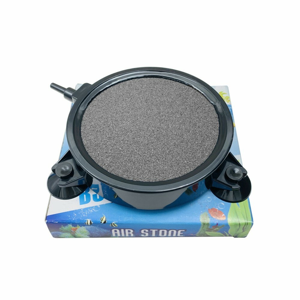 HiSin 4.2" X 0.8" Disk Air Stone With Suction Cups for Aquarium & Hydroponics