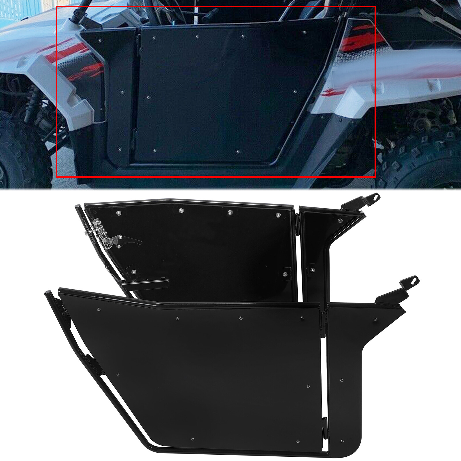 Cab Doors Set For 09-22 Polaris RZR 170 UTV Powder Coated Aluminum