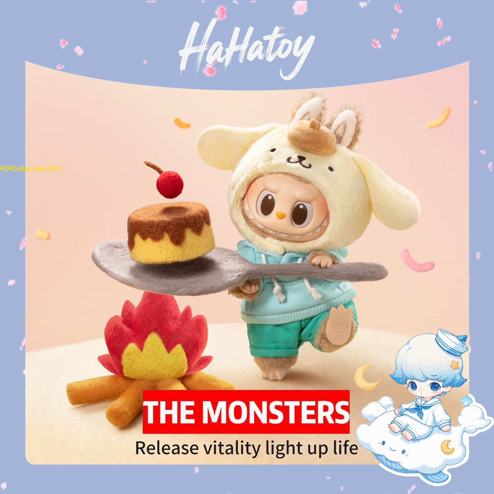 POP MART The Monsters X Sanrio Characters Series Confirmed set 6pcs Basic Figure