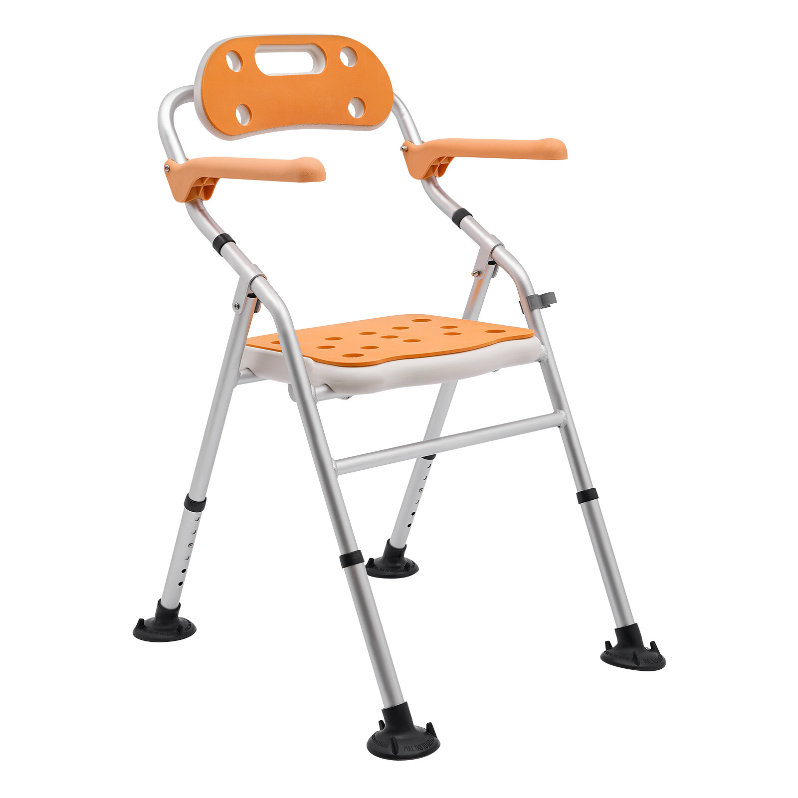 Foldable Shower Seat Folding Bath Chair Bathroom Shower Chair Height Adjustable