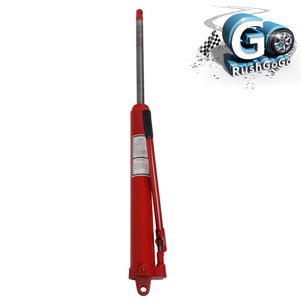 For Engine Lift Hoist Cherry Picker 3 Ton Hydraulic Long Ram Jack Manual Pump