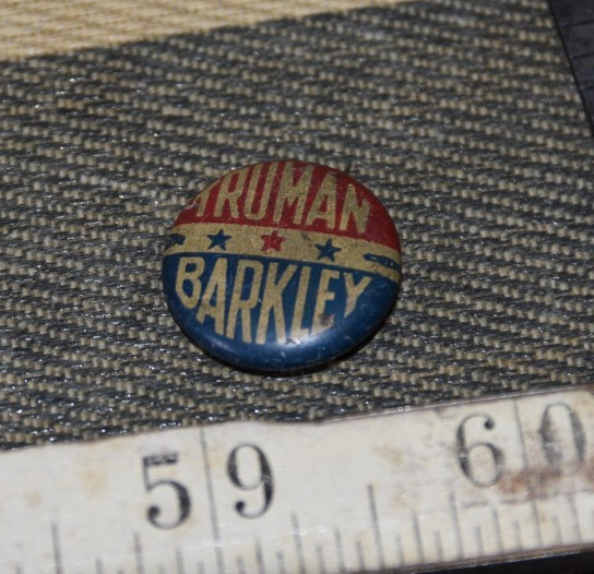 TRUMAN BARKLEY President Campaign PIN Political Pinback