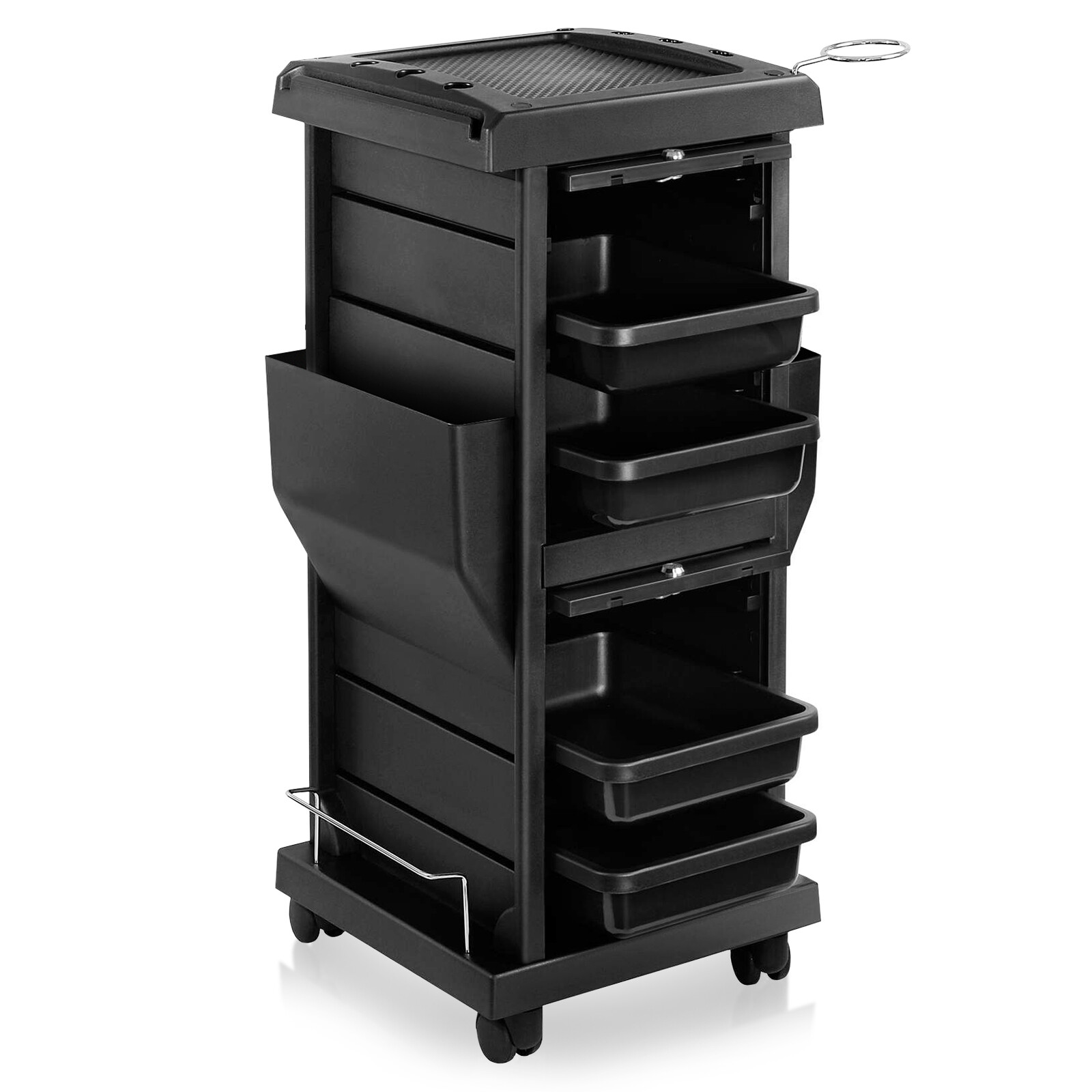 Hair Salon Trolley Mobile Cart Locking