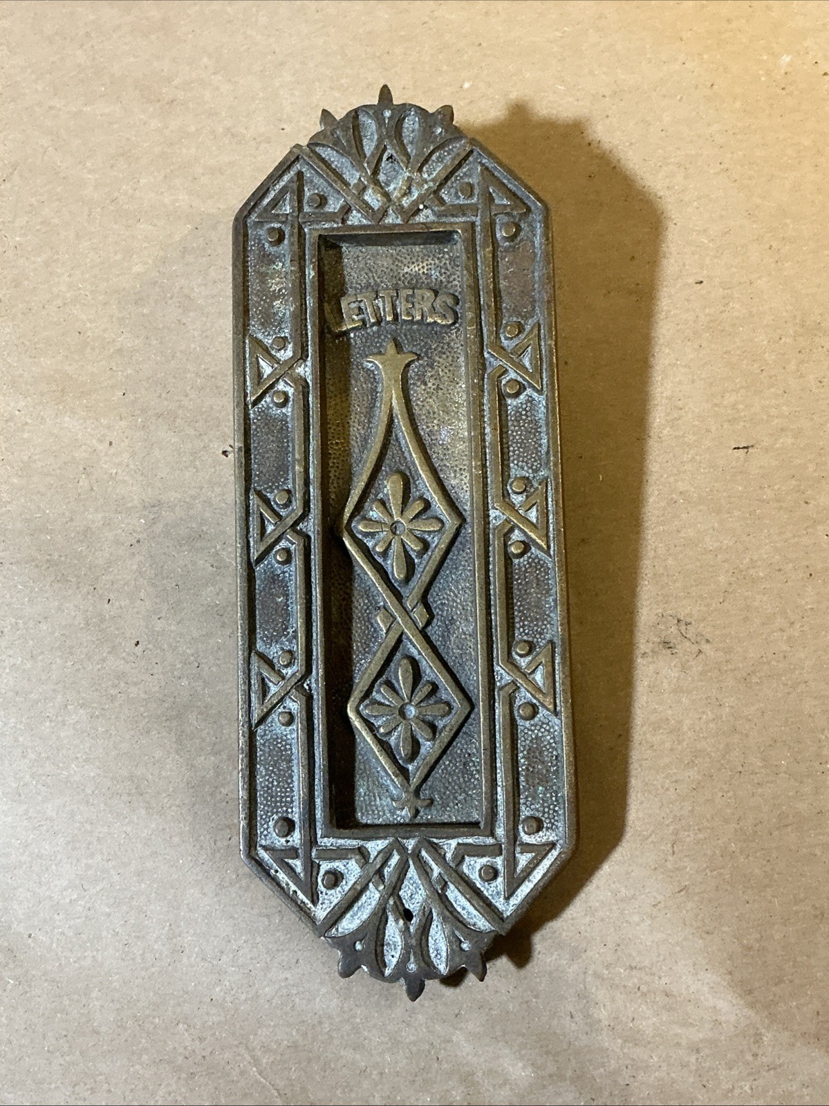 Antique Brass Letter Slot As Is INV-JDH12