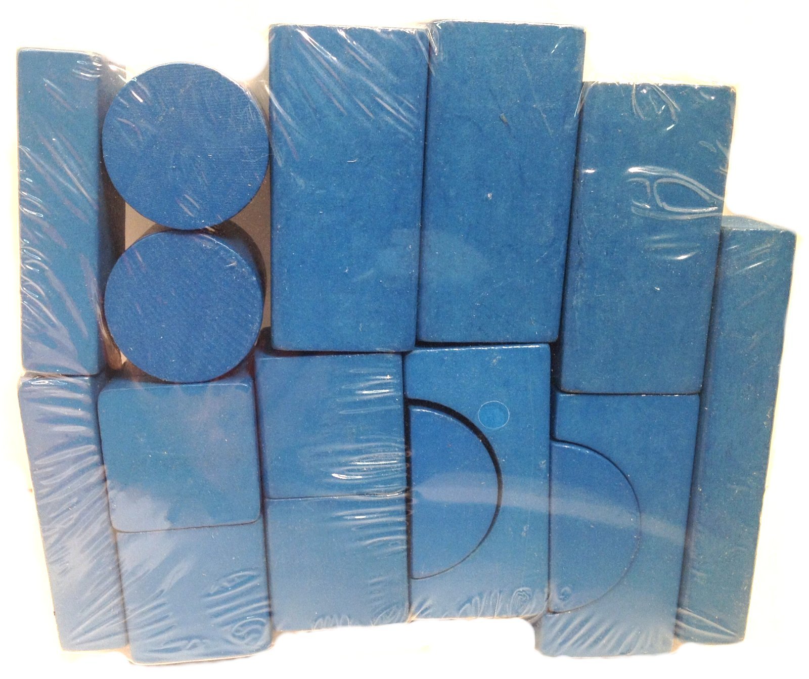 Wooden Shaped Blocks Set 98pcs