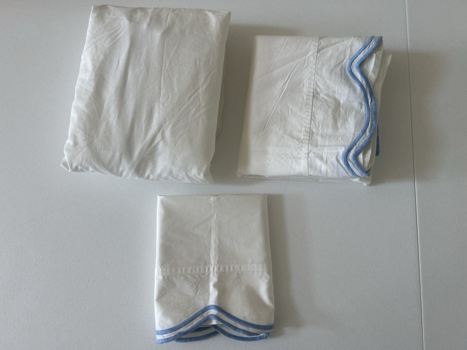 Pottery Barn Teen LoveShackFancy Embroidered Scallop XL TWIN / TWIN Sheet Set