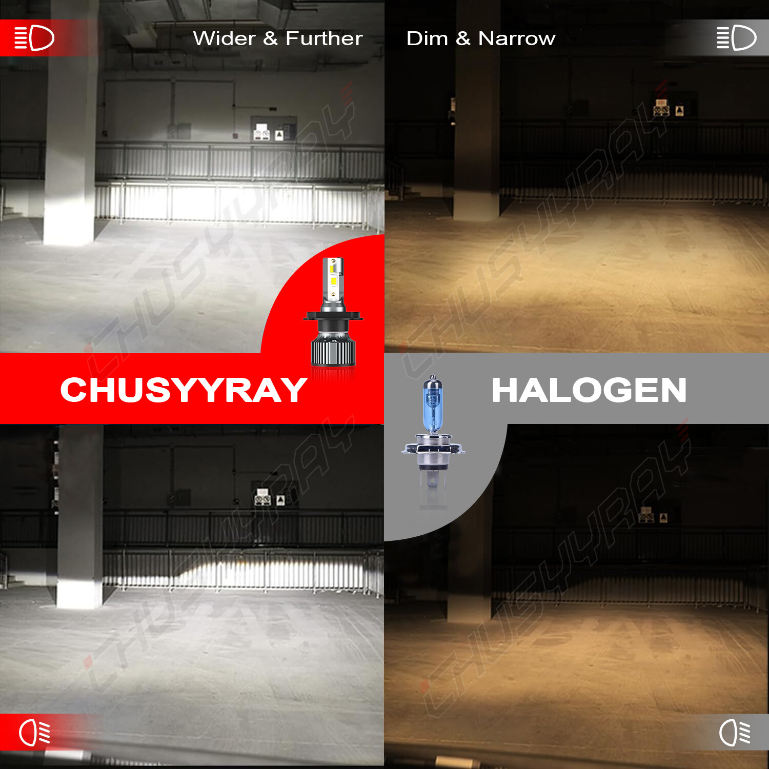 9003/H4 Headlight LED Bulbs super bright 6000k For Ski Doo REV XP XS XR 2003-18