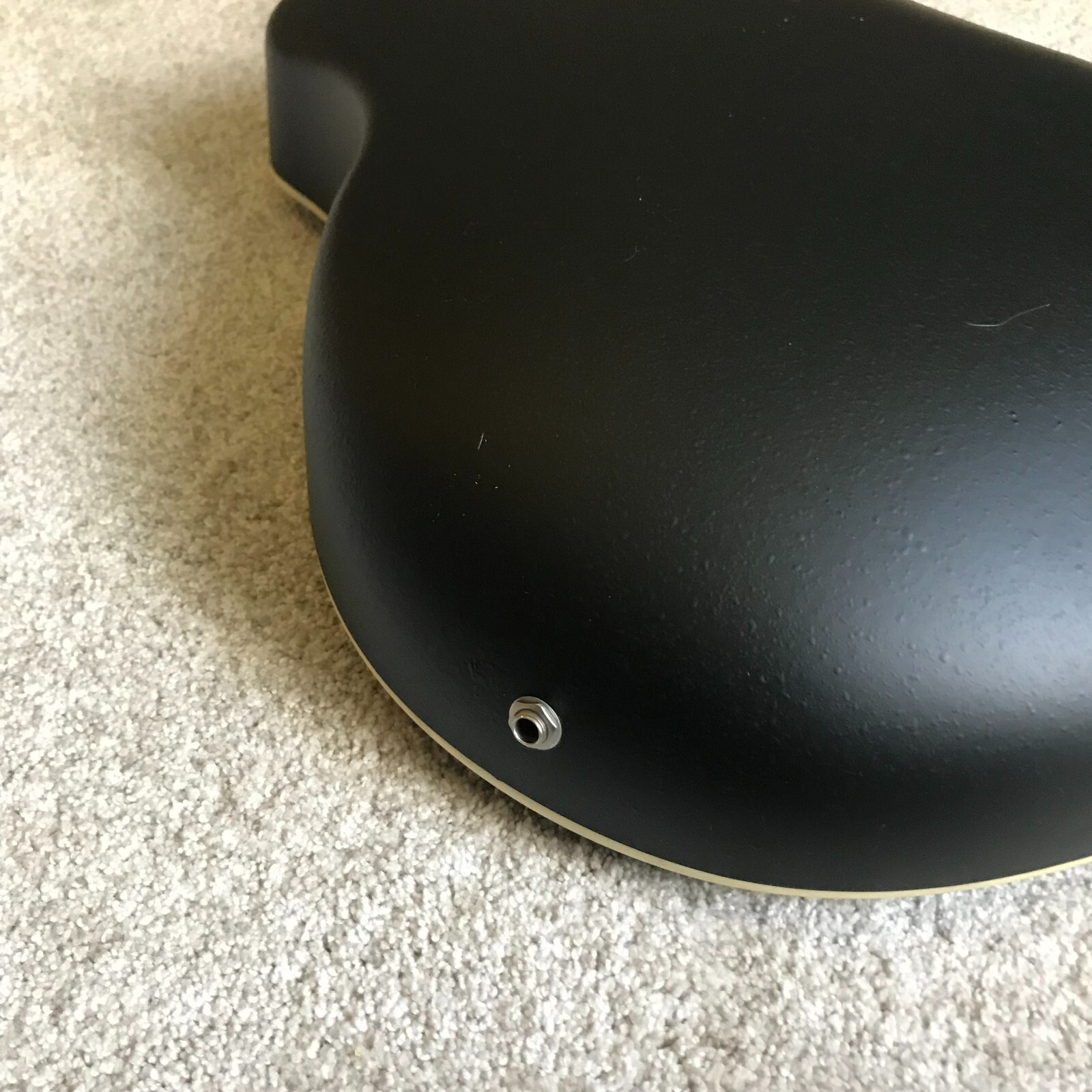 Red Acoustic Electric Guitar, Full Size with Cutaway, Round ABS Back, Gig Bag