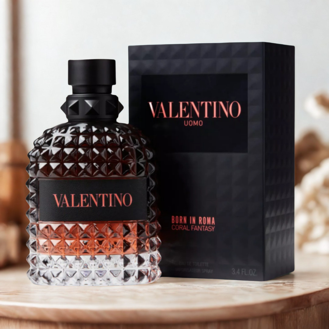 Valentino Uomo Born In Roma Coral Fantasy 3.4 oz EDT Cologne New In Box