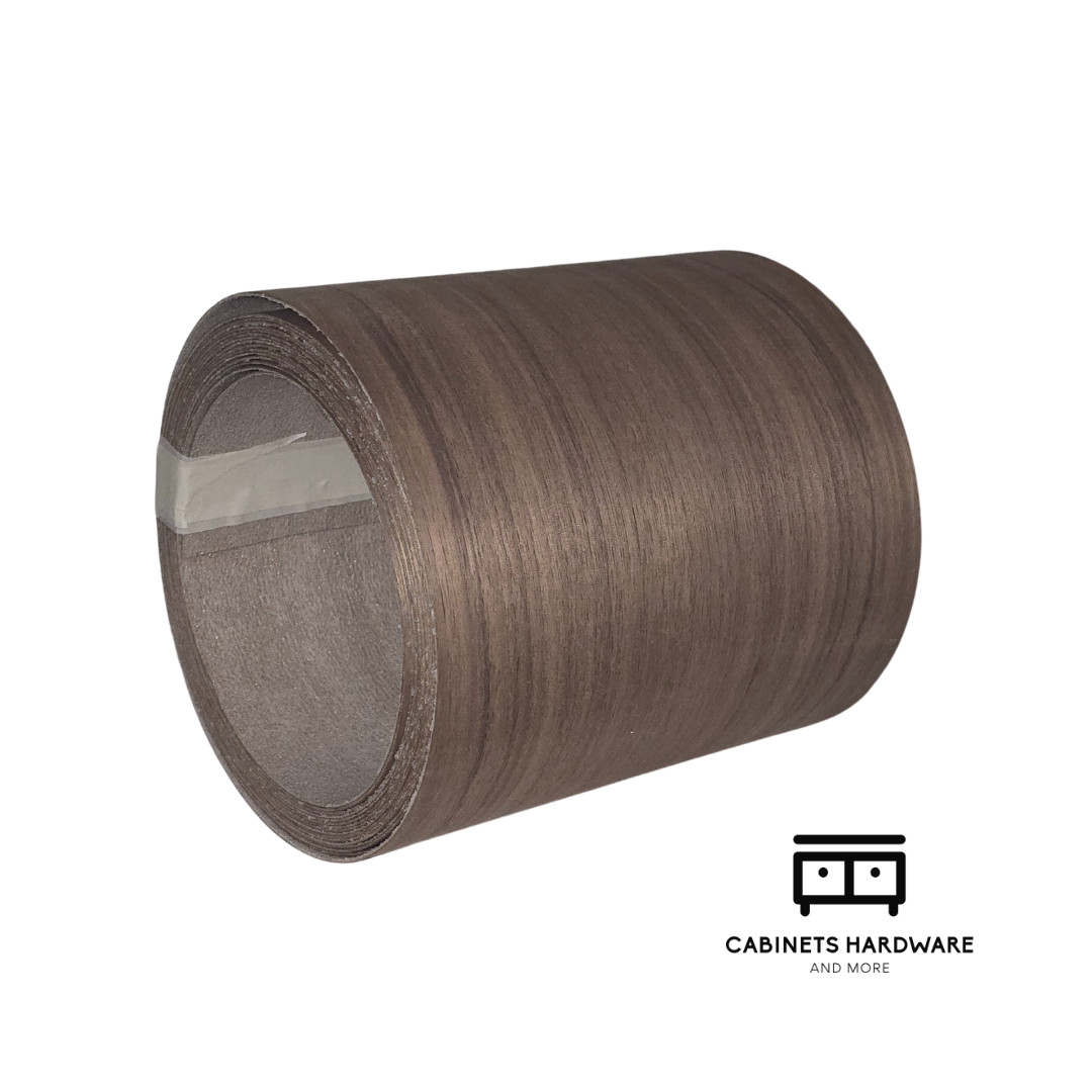 Walnut 9" x 120''(10 feet) Pre-Glued Wood Veneer Roll, With Iron-on Adhesive
