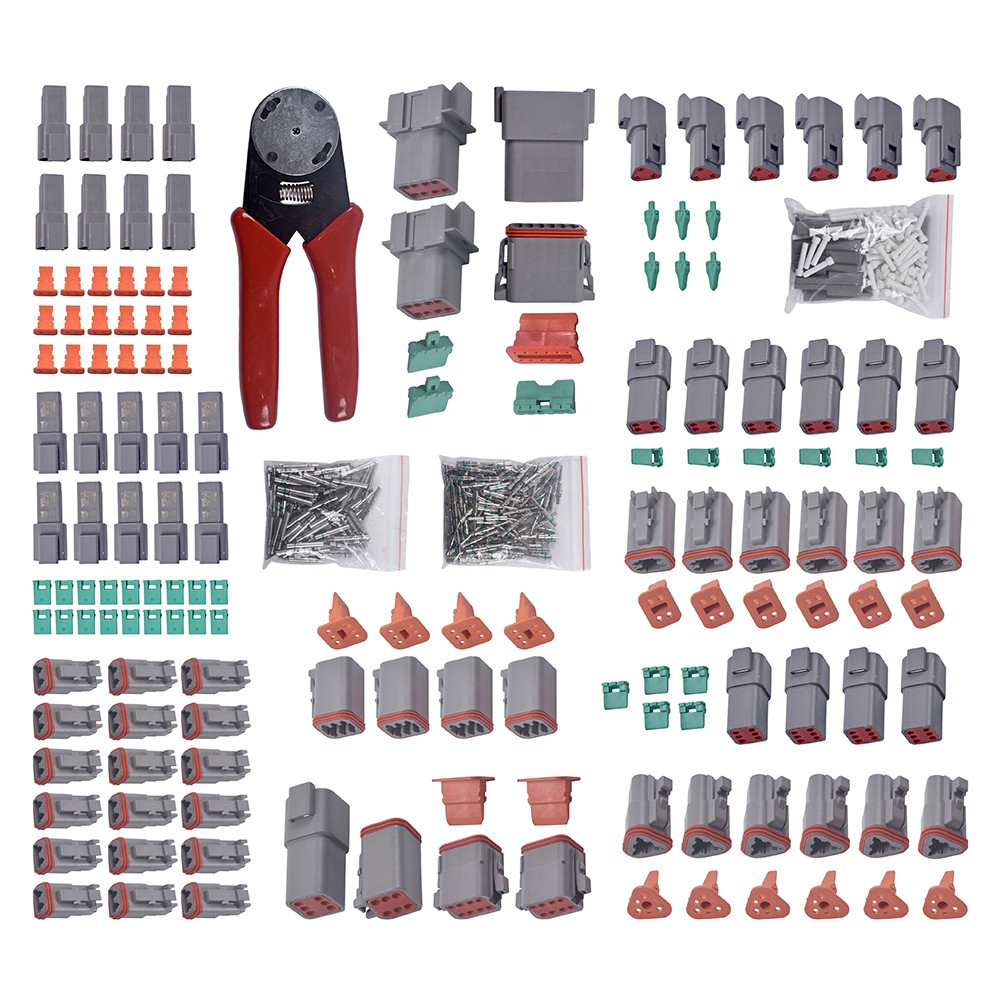 US Deutsch DT Connector Plug Kit 1750PCS With Crimp Tool Automotive #DT-KIT3-TR