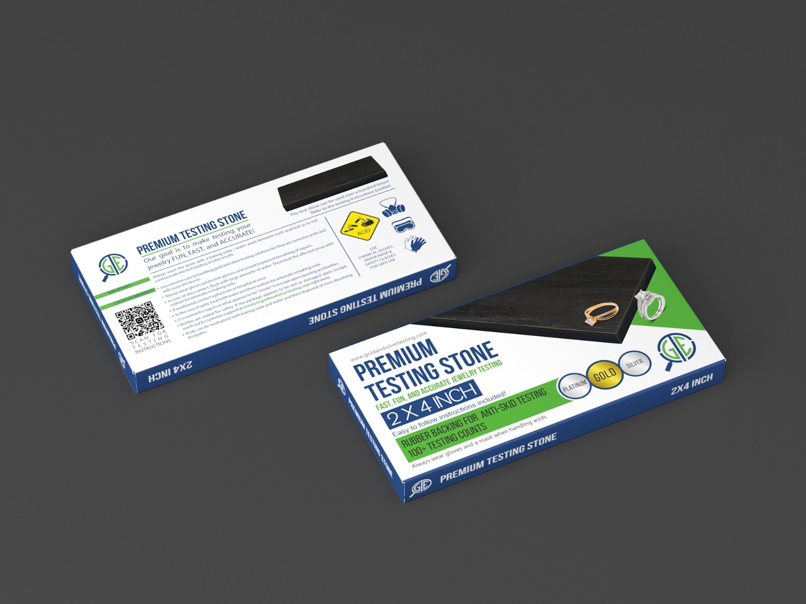 Gold Silver Platinum Testing Kit - Test 9K 10K 12K 14k 18K 22K 999 925 Sterling