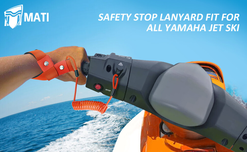 5Pack Stop Kill Safety Key Lanyard for Yamaha All Jet Ski WaveRunner WaveVenture