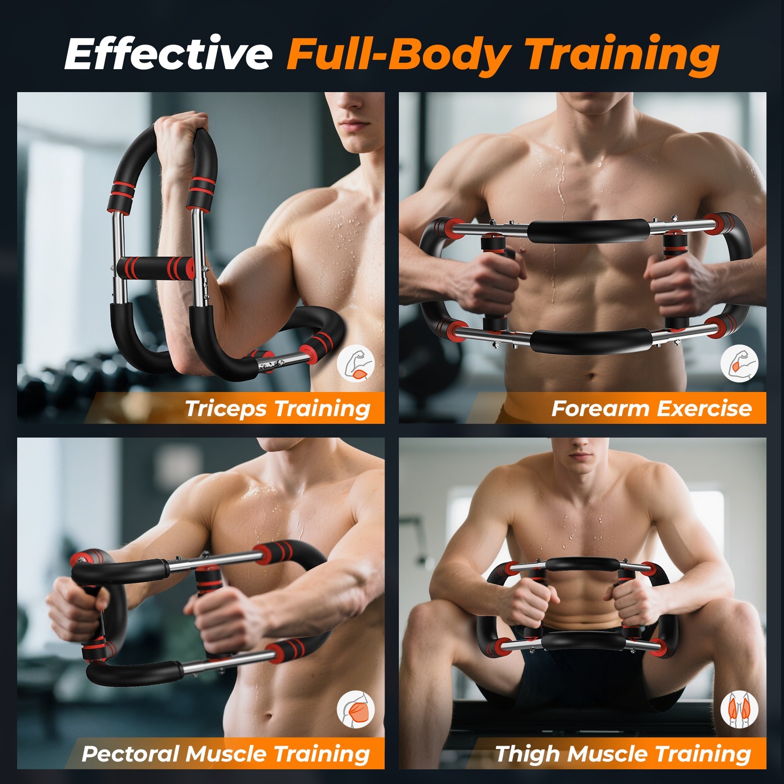 HTM Twister Arm Trainer, Adjustable Twister Arm Chest Exerciser Strength Trainer