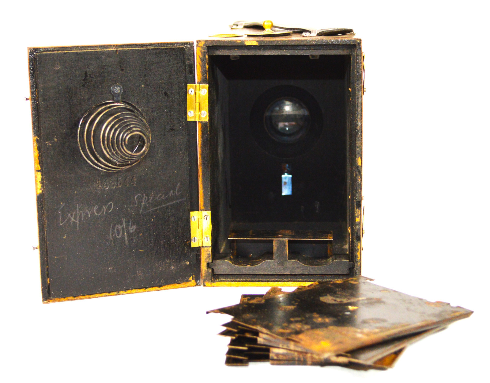 BOX CAMERA ANTIQUE 117 YR.OLD HOUGHTON KLITO (ENGLAND) CUSTOM WALNUT WOOD