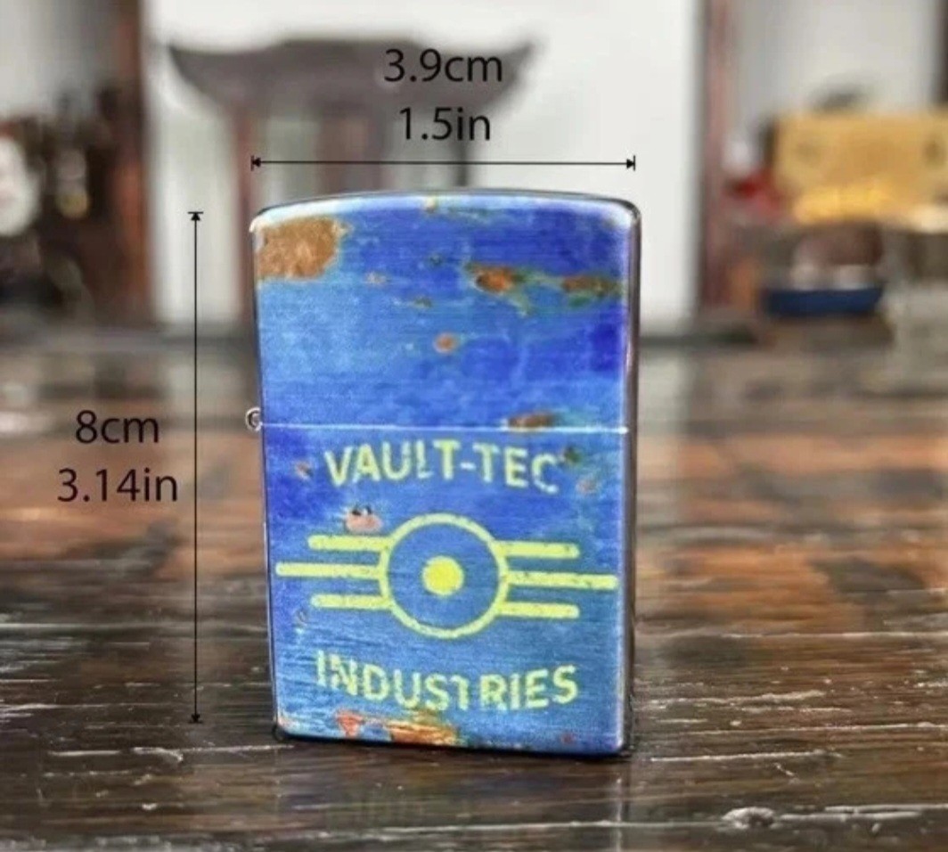 Fallout Flip Top Themed Working REAL Lighter Vault-Tech Industries New In TIN!
