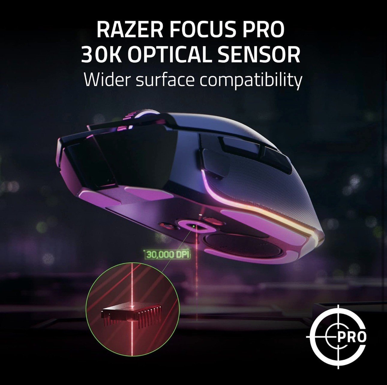 Razer Basilisk V3 Pro Customizable Wireless Gaming Mouse - Black...